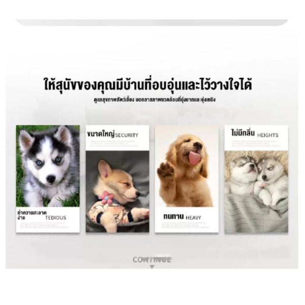 บ้านสุนัข กรงไม้ ขนาดใหญ่ ทนทานต่อสภาพอากาศ กันน้ำ กันฝน ทำความสะอาดง่าย - Image 8