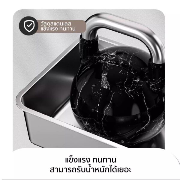 กระบะทรายแมว วัสดุสแตนเลส หน้ากว้าง50cm ไม่สะสมกลิ่นเหม็นติดกระบะ ล้างทำความสะอาดง่าย - Image 5
