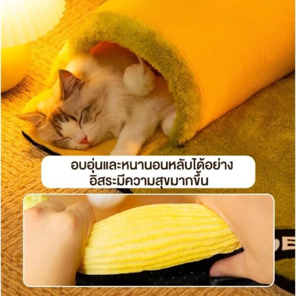 [Bratvee] ที่นอนสัตว์เลี้ยงแบบ 2in1 อุโมงค์นอนแมว อุโมงค์สัตว์เลี้ยง เบาะนอนแมว ของเล่นแมว - Image 21