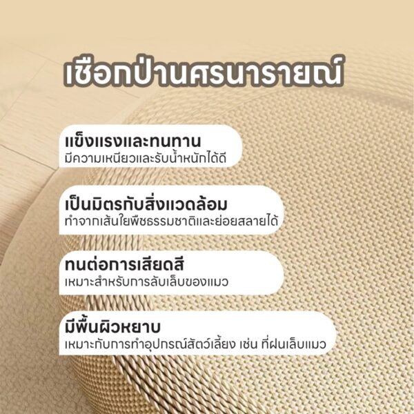[Bratvee] ที่นอนลับเล็บแมว 2in1 รูปทรงวงรี แผ่นลับเล็บแมว ที่นอนแมว ที่ลับเล็บแมว - Image 3