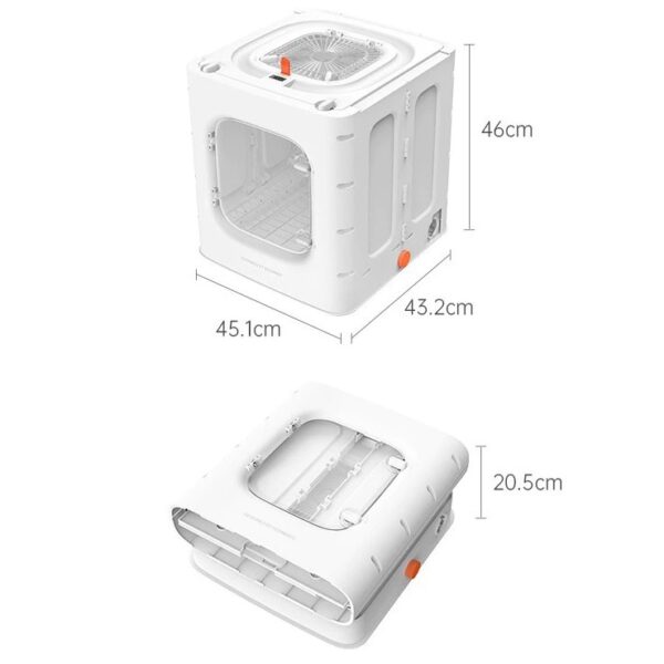 [Redminut] ตู้เป่าขนแมว เครื่องเป่าขนแมว ลมแรง แห้งไว บอกอุณหภูมิได้ หน้าจอLED ระบบสัมผัส - Image 10