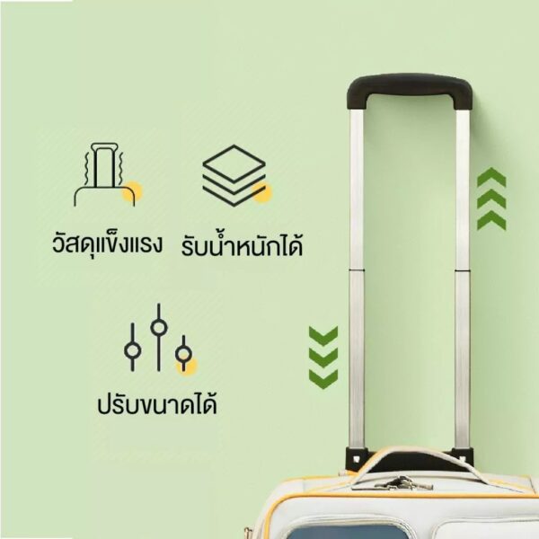 [Bratvee] กระเป๋าสัตว์เลี้ยง มีล้อลาก กระเป๋าใส่แมว กระเป๋าเดินทางสัตว์เลี้ยง กระเป๋าแมวมีล้อลาก - Image 10