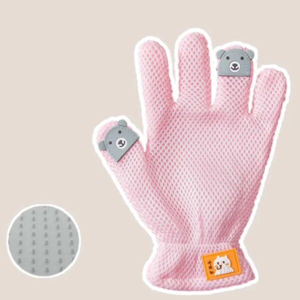 [Bratvee] ถุงมือแปรงขนสัตว์เลี้ยง 3in1 ถุงมืออาบน้ำ แปรงขน ใช้ได้ 2 ฝั่ง สำหรับแมวและสุนัข - Image 4