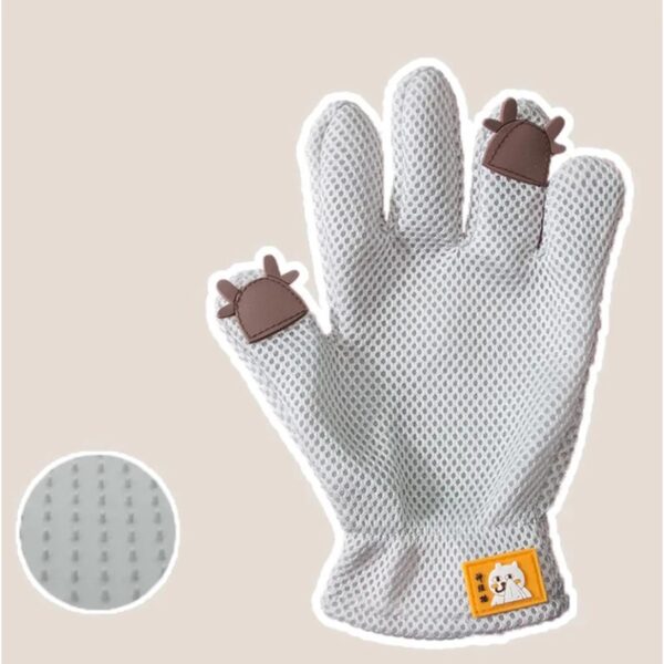 [Bratvee] ถุงมือแปรงขนสัตว์เลี้ยง 3in1 ถุงมืออาบน้ำ แปรงขน ใช้ได้ 2 ฝั่ง สำหรับแมวและสุนัข - Image 6